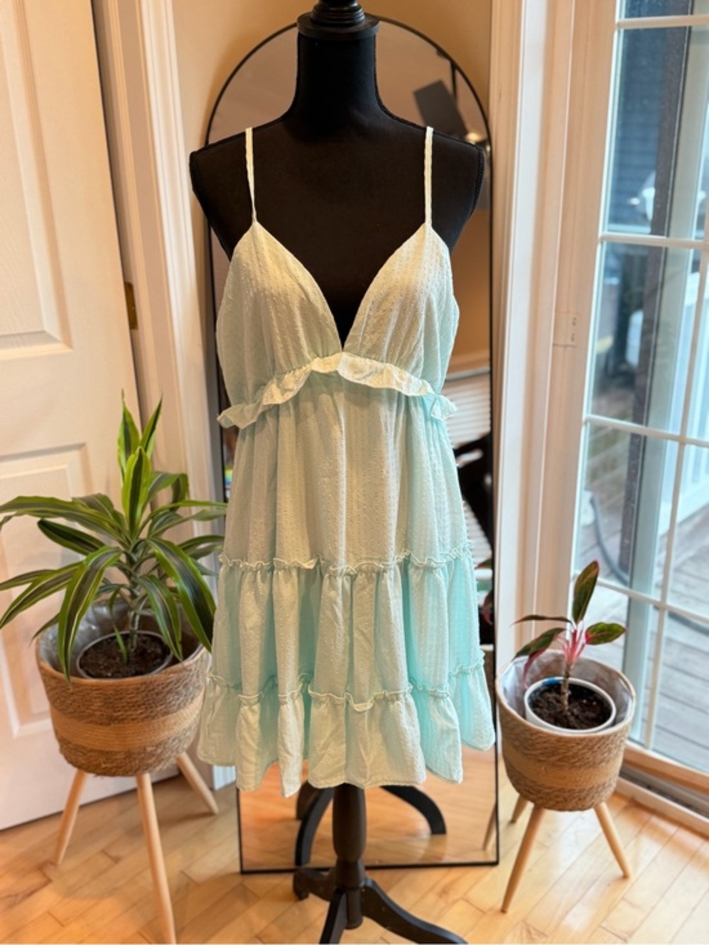 SHE + SKY | Light Mint Tiered Sundress